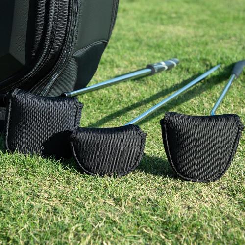 Black Golf Putter Cover Square Mallet Putter Head Cover Magnetic Square Mallet Headcover fits for Scotty Cameron Taylormade