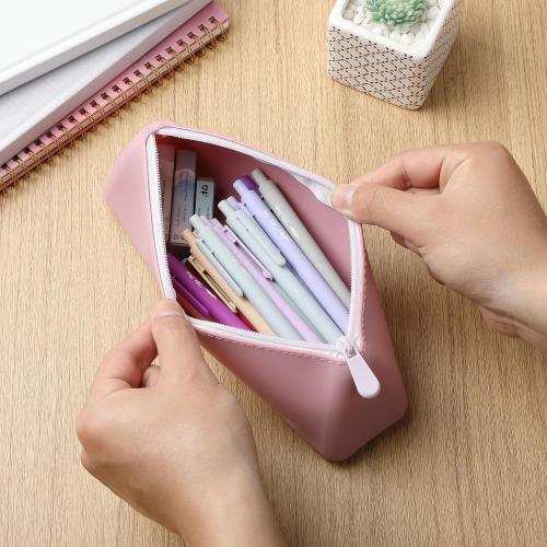 Mr. Pen- Silicone Pencil Case Pouch, Dusty Pink