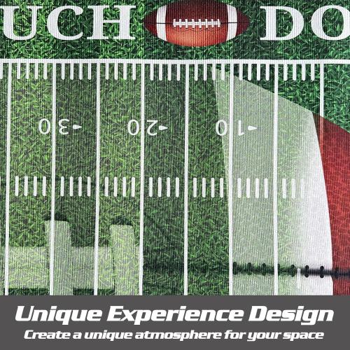 Football Rug for Bedroom,3'x5' Non-Slip Football Field Rugs,Sports Rug for Room and Lving Room Decor