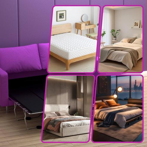 Imperius Foldable Box Spring, Bunkie Board, Bed Support Slats for Support to Streamline and Minimize The Bed, No Assembly Needed (Queen 48x60)