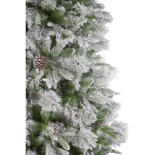 Medium Flocked Rosemary Emerald Angel Pine Artificial Christmas Tree