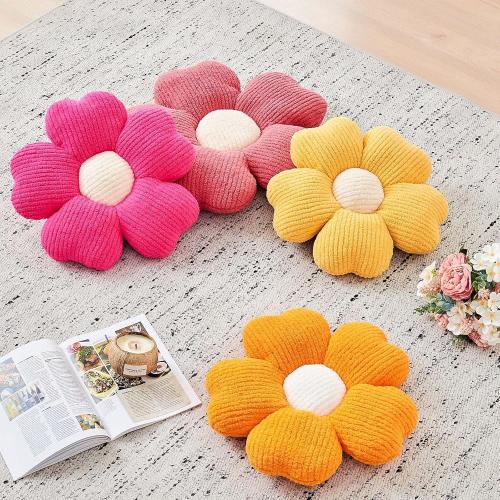 Flower Throw Pillow, Cute Flower Shaped Pillow Decorative Throw Pillow for Bed Couch, Soft Daisy Pillows Floor Seating Cushion Cushions