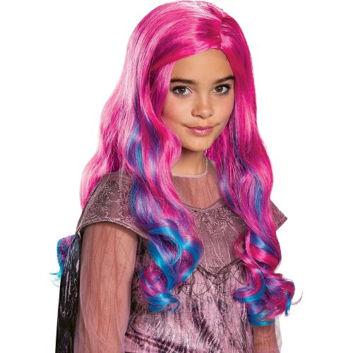 Size 120 Disguise Audrey Descendants 3 Girls Polypropylene, Wig Standard, pink