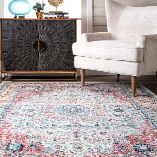 nuLOOM Paisley Vintage Persian Area Rug, 4' x 6', Verona Gold