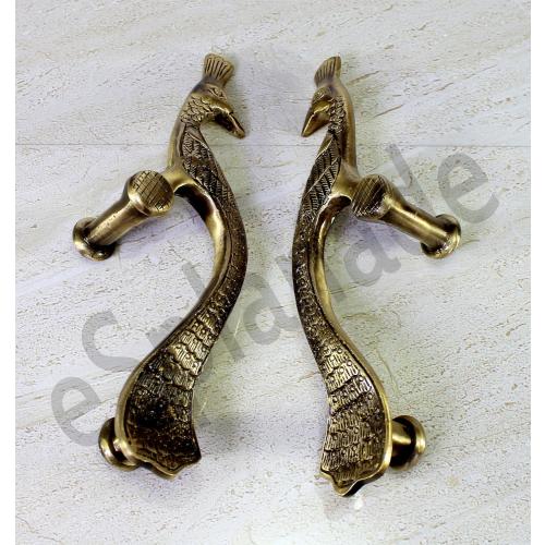 ESPLANADE - Designer Pair of Brass Door Handles (2 pcs) | Handle Sets | Door Pulls | Door Decor -