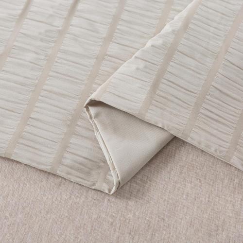 H Household Seersucker Washed Microfiber Pillowcases Set of 1– Ultra Soft & Comfortable, Envelope Closure, Available in Body Size 20x54 Inches - Textured Design, Easy Care, Wrinkle-Resistant