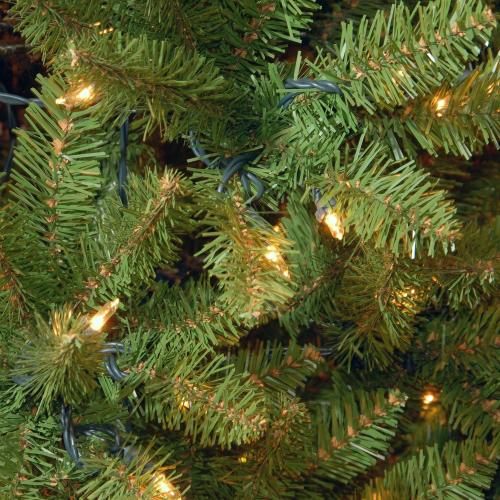 National Tree Company 6.5 ft Pre-Lit Downswept Douglas Fir Artificial Christmas Tree, 650 Clear Lights, 1,227 Tips, Includes Stand, Green