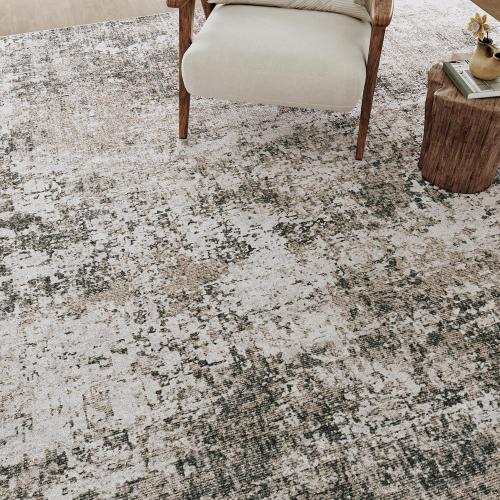 Washable Brown Runner Rug 2x6 Modern Abstract Hallway Carpet Neutral Soft Long Kitchen Runner Low Pile Non Slip Indoor Throw Rug for Entryway Bathroom Bedroom Laundry Living Room