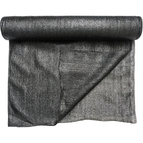 [WindscreenSupplyCo] 60% 5'10'' x 100 FT Eyelets Shade Cloth Roll Sunblock Shade UV Resistant Net for Garden Greenhouse Flower Plant Patio Kennel, Black - PS6160BLKX1