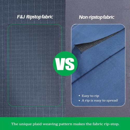 F&J Outdoors Heavy Duty Waterproof Anti-UV Rip-stop Fabric Extra Large Patio Furniture Covers, Grey, 180x96x36