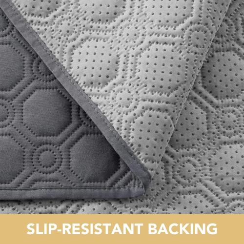 H.VERSAILTEX 100% Waterproof Sofa Cover Thick Durable Slipcover Furniture Protector Washable Couch Cover with Non Slip and Elastic Straps for Kids, Dogs, Pets(XL Sofa, Grey)