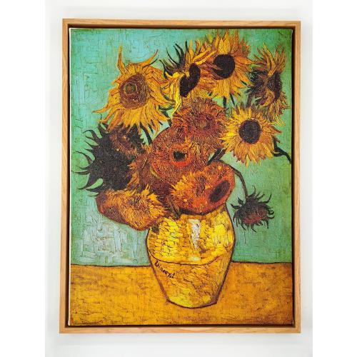 Solid Wood Grain Pattern Floating Frame for 16x20 Artwork Canvas, 7/8 Deep & 1/8“ Space Around For Canvas Painting,Real Solid Wood Canvas Floator Frame 1-Pack
