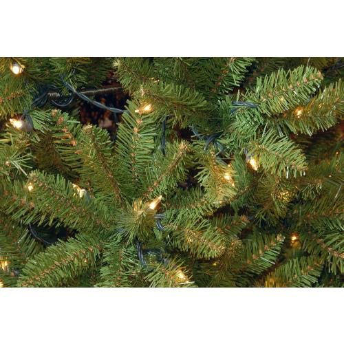 National Tree Company 6.5 ft Pre-Lit Downswept Douglas Fir Artificial Christmas Tree, 650 Clear Lights, 1,227 Tips, Includes Stand, Green