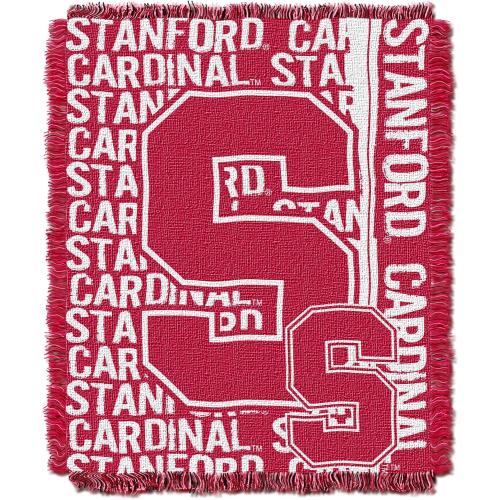 Officially Licensed NCAA Double Play Triple Woven Jacquard Throw Blanket, 48 x 60, Multi Color