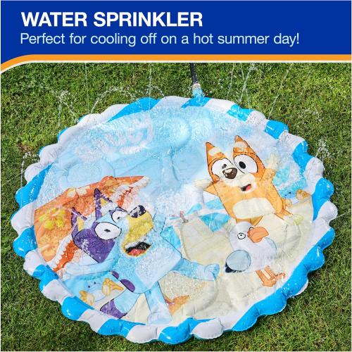 SwimWays Bluey Splash Mat, Kids Splash Pad, Outdoor Toys, Bluey Party Supplies and Water Toys for Kids Ages 1 & Up