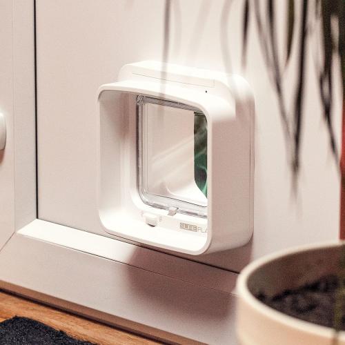 SureFlap DualScan Microchip Cat Door - Door Opening is 4 3/4 H x 5 5/8 W