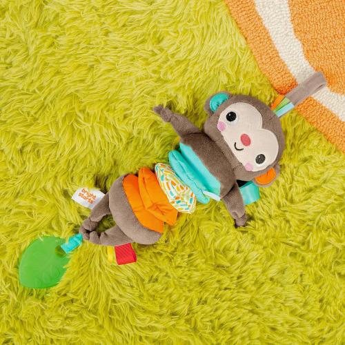 Bright Starts Pull, Play & Boogie Musical Activity Toy for Stroller - Monkey - Unisex, Newborn