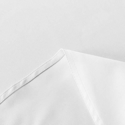 sancua White Round Tablecloth 60 Inch Diameter for 20-48 Inch Tables