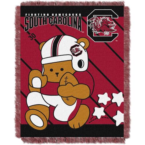 NORTHWEST NCAA Unisex NCAA 36-Inches-By-46-Inches Woven Jacquard Baby Throw Blanket