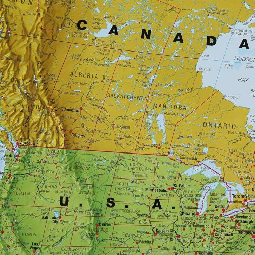 Size 46 x 80  Maps International Giant World Map - Mega-Map Of The World - 46 x 80 - Fully Laminated - 2025 Updated