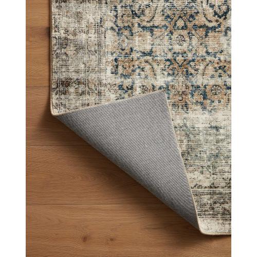 Loloi Amber Lewis Morgan Collection MOG-02 Navy/Sand 2'-0 x 5'-0 Accent Rug, Neutral Area Rug for Room Décor, Vintage Rug Inspired, Soft Area Rug for Living Room, Bedroom, Dining Area