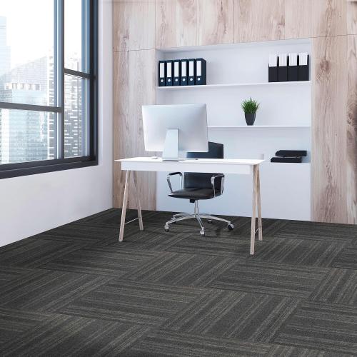 Mohawk Home 24 x 24 Indoor/Outdoor 0.25 Pile Height, Peel and Stick Carpet Tile, Grey Polyester, (15 Tiles) (60 sqft/Box)