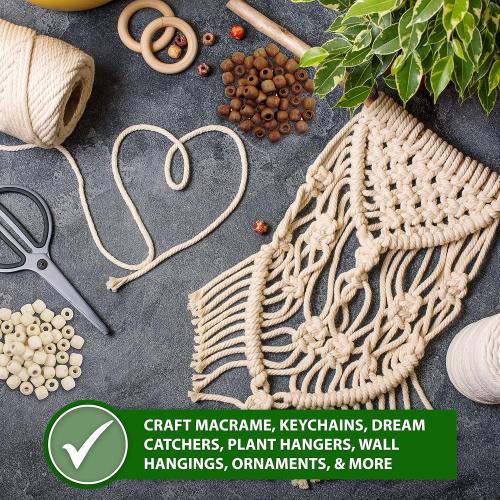 Mandala Crafts 200 Natural Light Brown Black Brown Large Hole Barrel Wooden Beads for Crafts Macrame DIY Jewelry Braid Dreadlock Hair Beads