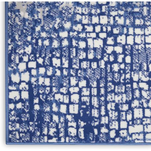Nourison Home Whimsicle Abstract Ivory Navy 3' x 5' Area Rug, Easy Cleaning, Non Shedding, Bed Room, Living Room, Dining Room, Kitchen (3x5)