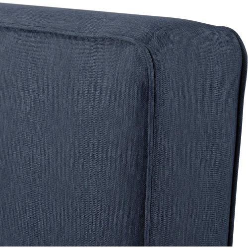 fadeSafe Water-Resistant 22x22x3  Inch Square Patio Dining Seat Cushion Cover, Heather Indigo, Patio Furniture Cushion Covers