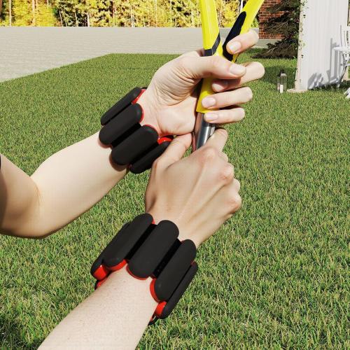 Ankle weights for women wrist weight: Adjustable ankle & wrist weights 2lbs(1lb each) for Pilates & Yoga exercise - Hand & Leg weights for women at home