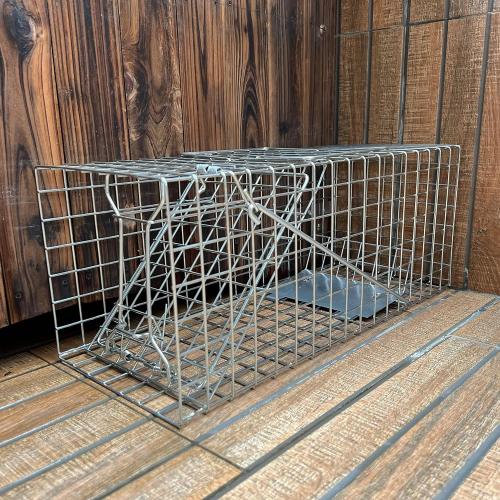 Heavy Duty Humane Live Animal Cage Trap for Squirrels, Weasels and Similar-Size Rodents - 17” x 7” x 7”