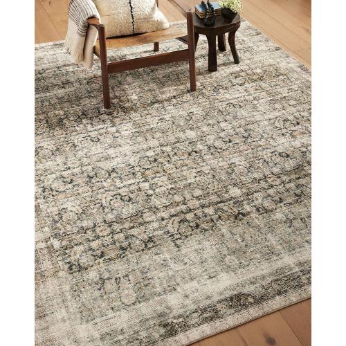 Loloi Amber Lewis Morgan Collection MOG-02 Navy/Sand 2'-0 x 5'-0 Accent Rug, Neutral Area Rug for Room Décor, Vintage Rug Inspired, Soft Area Rug for Living Room, Bedroom, Dining Area