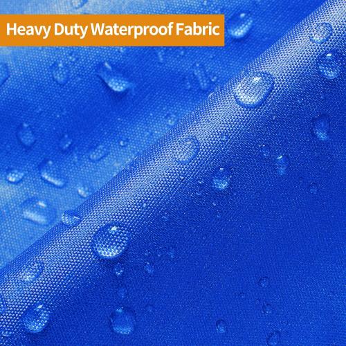 iCOVER Trailerable Boat Cover- 17'-19' Heavy Duty Waterproof Tarp Covers with Storage Bag, Fits V-Hull, Fish&Ski, Pro-Style, Fishing, Runabout, Bass Boats, up to 17ft-19ft Long X 96 Wide