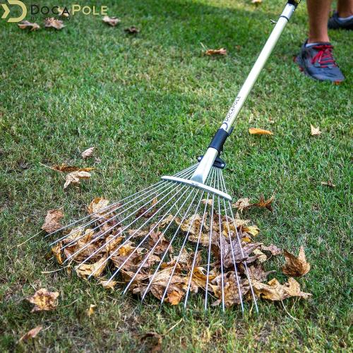 DOCA Gardening Tools Attachment - Extension Pole for Tree Trimming, Fruit Picker, Roof Rake for Leaves - Roof Rake