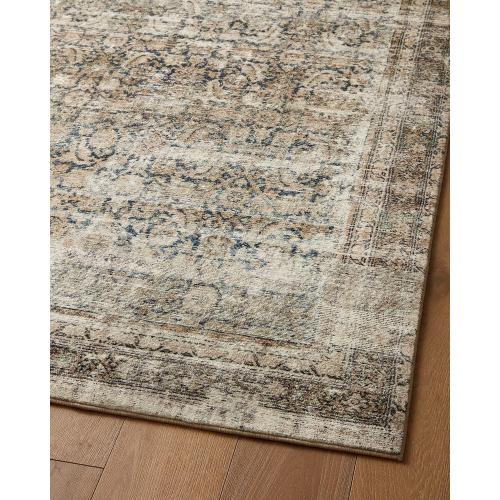 Loloi Amber Lewis Morgan Collection MOG-02 Navy/Sand 2'-0 x 5'-0 Accent Rug, Neutral Area Rug for Room Décor, Vintage Rug Inspired, Soft Area Rug for Living Room, Bedroom, Dining Area