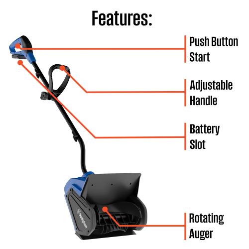 Westinghouse WSnow 11-in Single-stage Push Electric Snow Blower Powered Snow Shovel