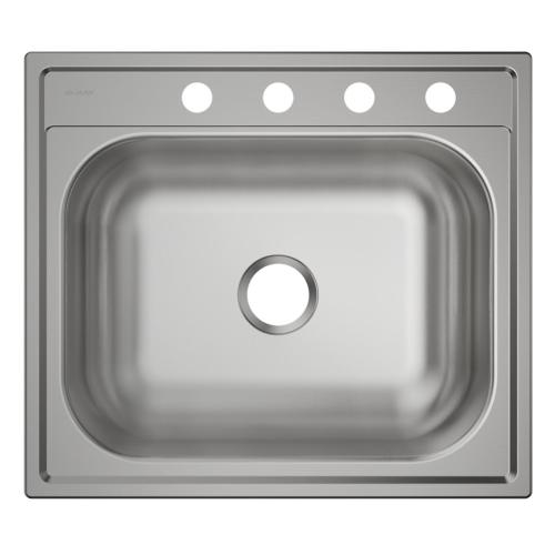 Elkay Dayton Drop-In 25-in x 22-in Stainless Steel Single Bowl 4-Hole Kitchen Sink