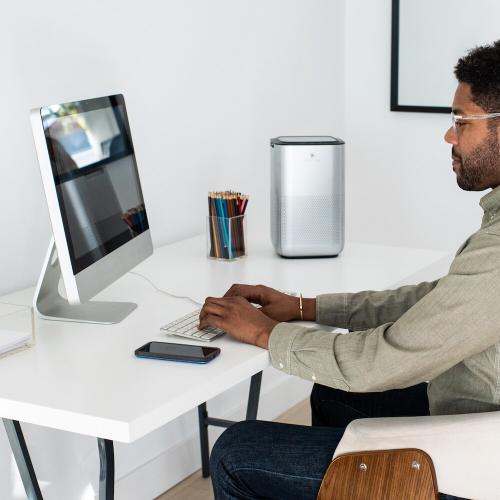 Medify Air MA-15 3-Speed Silver HEPA Air Purifier ENERGY STAR (Covers: 585-sq ft)