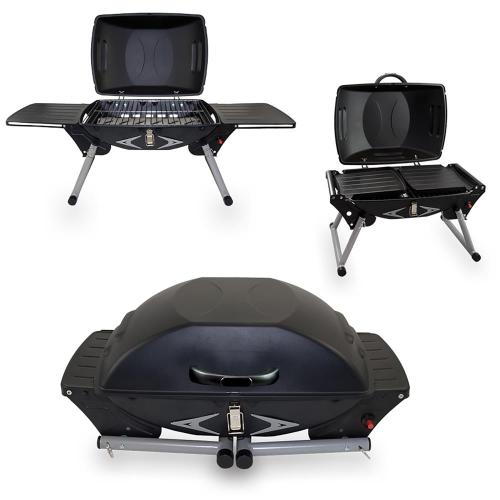 Picnic Time 235-Sq in Black with Gray Accents Portable Liquid Propane Grill
