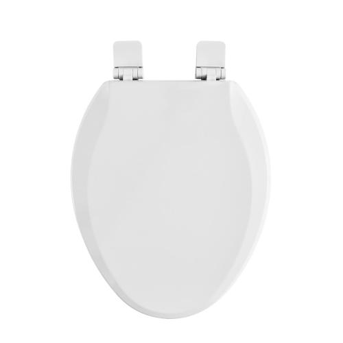 American Standard Bedminster Wood White Elongated Soft Close Toilet Seat
