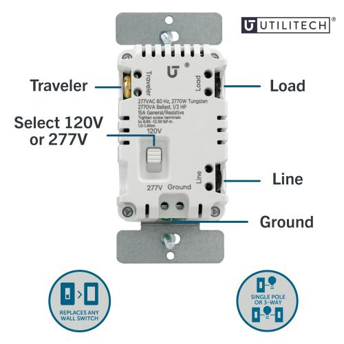 Utilitech 15-Amps 120-volt Indoor Programmable Digital Lighting Timer