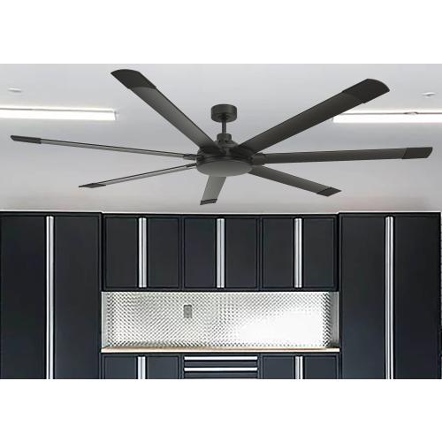 Harbor Breeze Megalodon 120-in Matte Black Indoor/Outdoor Ceiling Fan (7-Blade)