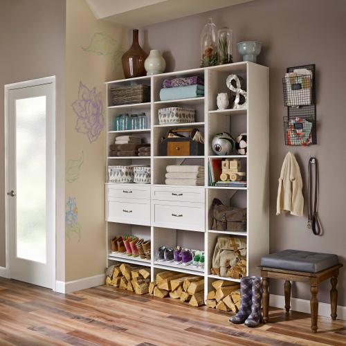 ClosetMaid BrightWood 25-in x 2.11-in x 13.8-in Shoe Storage (little Damaged; see the pictures)