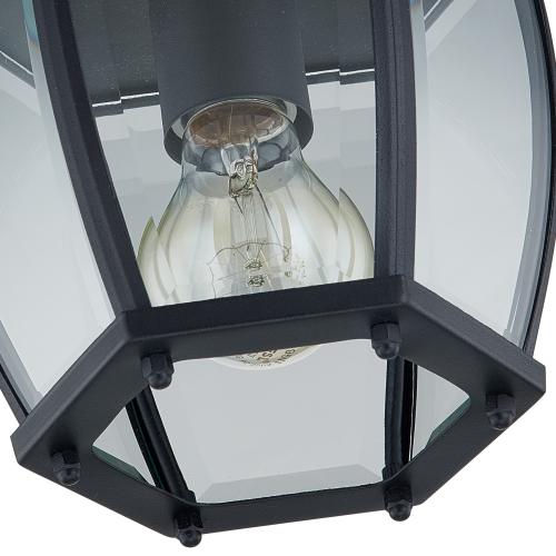 Project Source Akerman 1-Light 6.65-in Matte Black Indoor/Outdoor Flush Mount Light