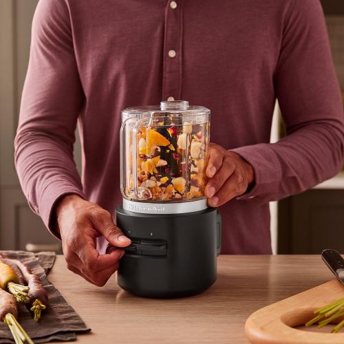 KitchenAid Go 5 Cups Mini Food Chopper (Matte Black) MISSING ACCESSORIES NEEDS BATTERY