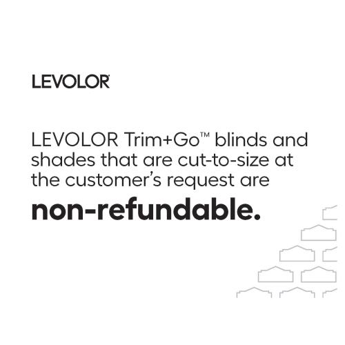 LEVOLOR Trim Go 2-in Slat Width 35-in x 48-in Cordless White Faux Wood Room Darkening Horizontal Blinds