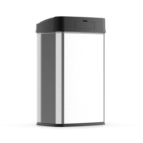 NINESTARS Motion Sensor Trash Can - Stainless Steel - Commercial/Residential - Large Size - Touchless - 32 Gallons