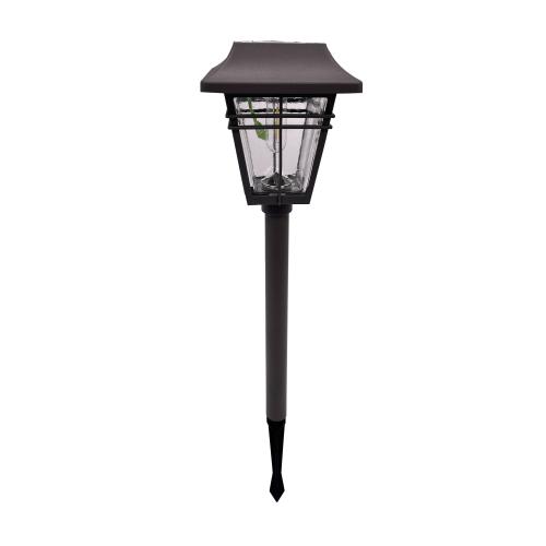Harbor Breeze Square Path 15-Lumen Bronze Solar LED Outdoor Path Light (3500 K) (Set of 2) (Little damaged; see the picture)