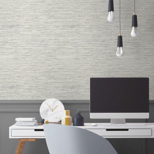 RoomMates 28.2-sq ft Light Grey Vinyl Abstract Self-adhesive Peel and Stick Wallpaper