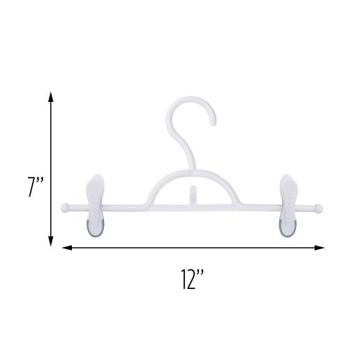Honey-Can-Do 12-Pack Plastic Non-slip Grip Clothing Hanger (White)